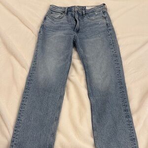 rag & bone Women's Harlow Light Blue Straight Leg Jeans